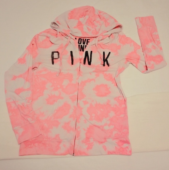PINK Victoria's Secret Tops - Women's Large VS PINK Tie-Dyed Hoodie